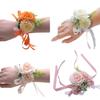 Artificial Rose Wrist Flower Perfect Bridal Accessory For Weddings