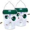 Lot Of 2 Outdoor Wasp Traps, Solar Powered Wasp Killer with LED UV Light Reusable Insect Traps Attr[362]