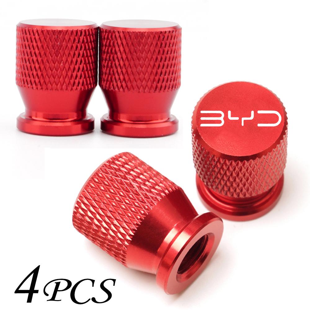 

For BYD Atto 3 Act 3 Tang F3 E6 Dmi Yuan Song plus EV 2022 2023 Car Accessories Aluminum Wheel Tire Valve Stem Caps Cover Plug