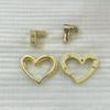 Handbag Purse Closure Toggle Latch Buckles Diy Bag Hardware Bag Accessories Double Heart Clasp Buckles Twist Locks For Handbag