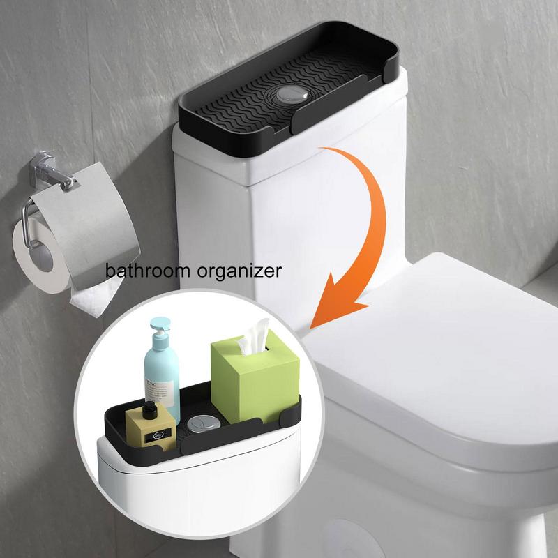 Bathroom Organizer Tray Holder Storage Box No Drilling Bathroom Holders & Organizers Shelves Over Toilet Paper Basket For Room