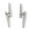 Harry Potter Sterling Silver Lightning Bolt Stud Earrings with Crystal Elements