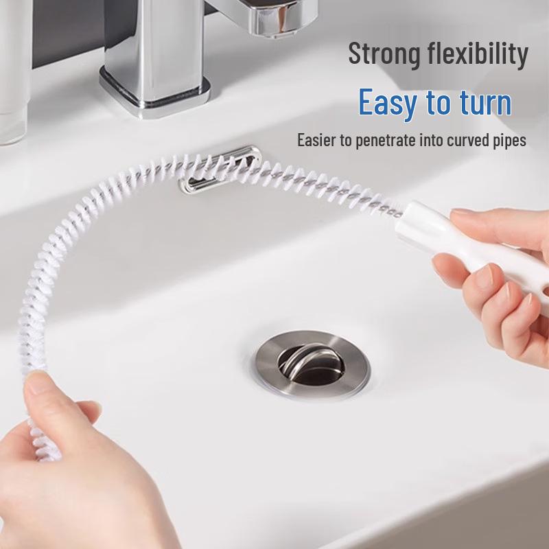 Universal Pipe and Drain Hair Cleaning Brush for Toilets, Kitchens, and Floors