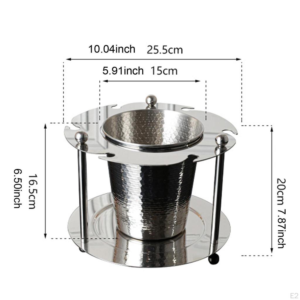 Easy Clean Multi-Function Round Ice Bucket,Beer Bucket,Champagne Beer for Parties,Restaurant,Indoor