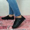 U.S.Polo Franco Black Flat Sole Sneaker Womens Mens Sneakers