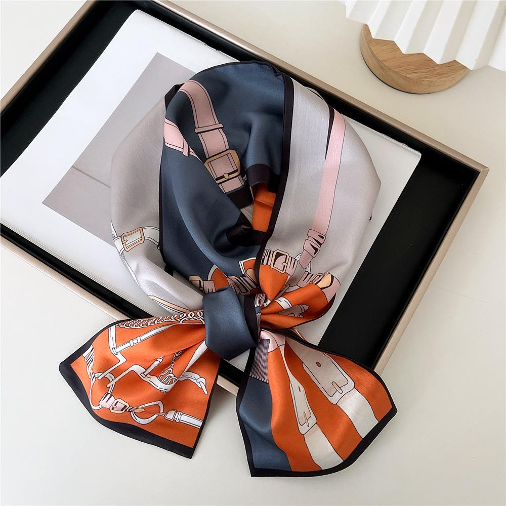 Pingjiao New Style Spring And Autumn Professional Decoration Versatile Small Silk Scarf Women'S Scarf Narrow Long Hair Strap Tie Bag Belt