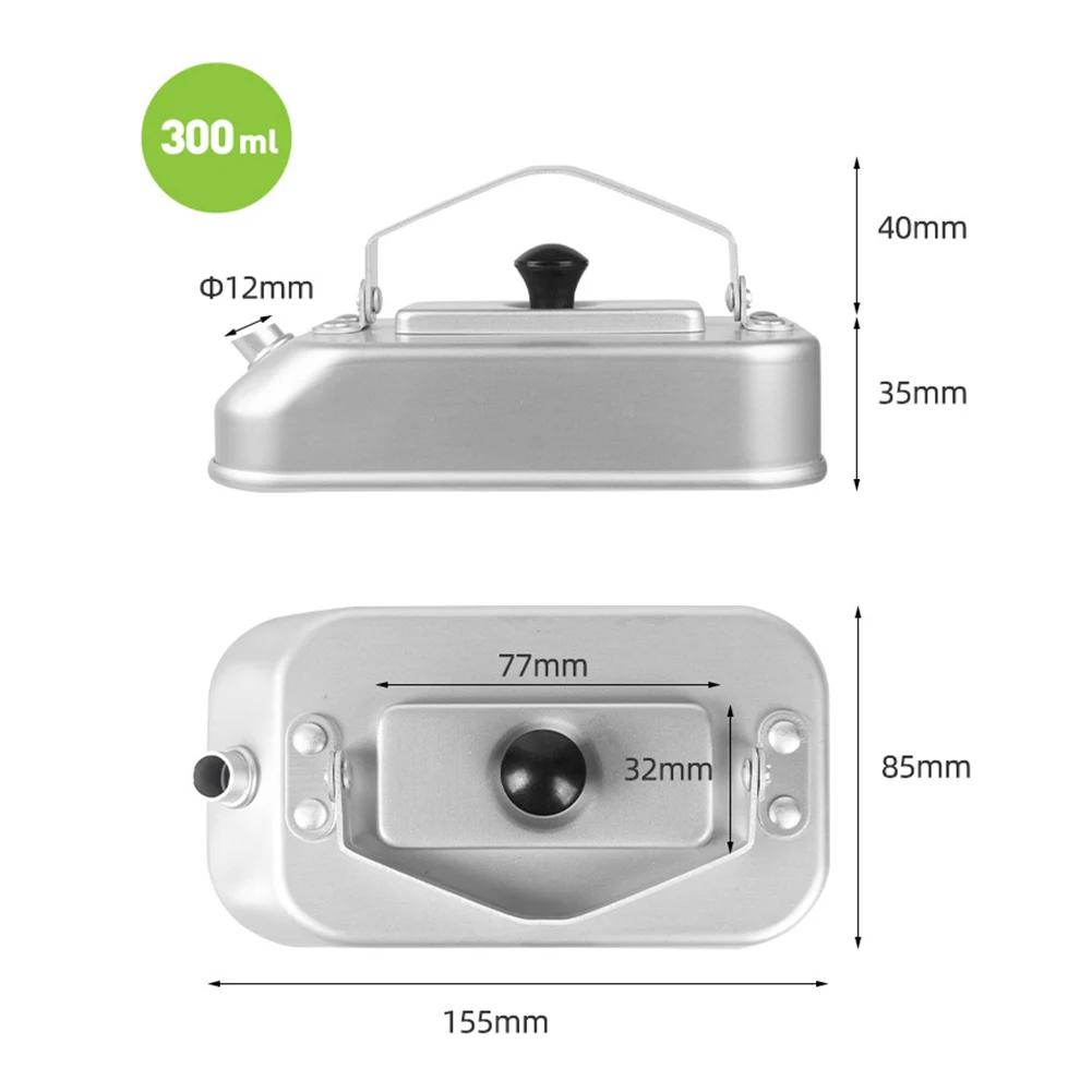 Portable Camping Tea Kettle Aluminum Alloy Camping Boiling Water Pot with Handle Outdoor Cookware for Travel Backpacking