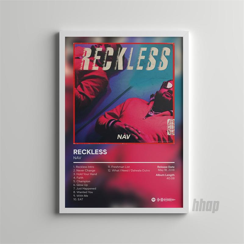 Pop Rap Müzik Albüm Kapağı Sanatçı NAV Posteri Estetik Rapçi Hip Hop Rock Iyi Niyetler Tuval Duvar Sanatı Odası Ev Duvar Dekoru