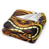 Vintage Sunset Beach Tiki Totem Statue Art Flannel Blanket Spring Warm Throw Blanket for Kids Home Decor Pattern Sofa Bed Cover