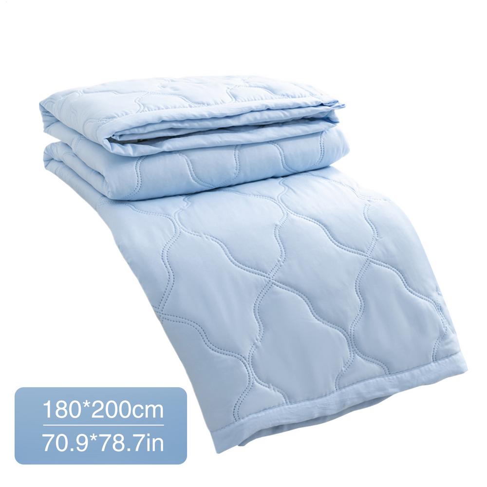Kühlende Decke fürs Bett, seidige Klimadecke, leichte gekühlte Sommerdecke mit doppelseitigem kaltem und kühlendem Stoff