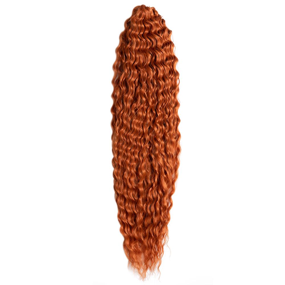 Lockiges Tiefwellen-Haar Weiches Synthetisches Lockiges Twist-Häkel-Futura-Zopf-Ariel Anna Jessica Brasilianische Glückliche Haarverlängerung