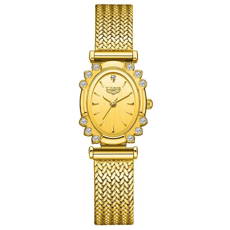 Elegant Watch Women's Shiny Rhinestone Ultra-thin Bracelet Watch Fashion Waterproof Quartz Casual Gift Watches