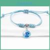 Stilvolles Anime Stitch Armband mit verstellbarer blauer Kordel für Unisex-Gebrauch