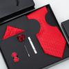 Tie Bow Tie Six-Piece Tie Men'S Dress Business Korean Edition Blue Black Red 8Cm Wedding Groom Tie