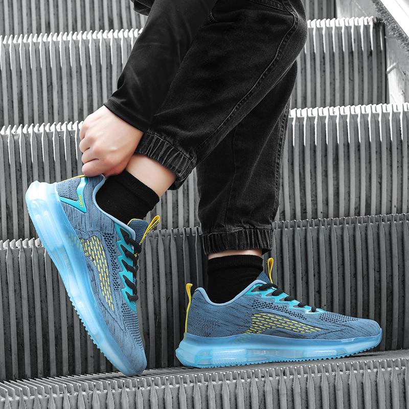 MAEDEF Men Casual Sneakers Lightweight Mesh Casual Sneakers Breathable Running Shoes Anti Slip Shock Absorbing Gym Jogging Shoes