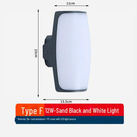 Waterproof Outdoor Wall Lamp for Villa Courtyard, Balcony, and Terrace