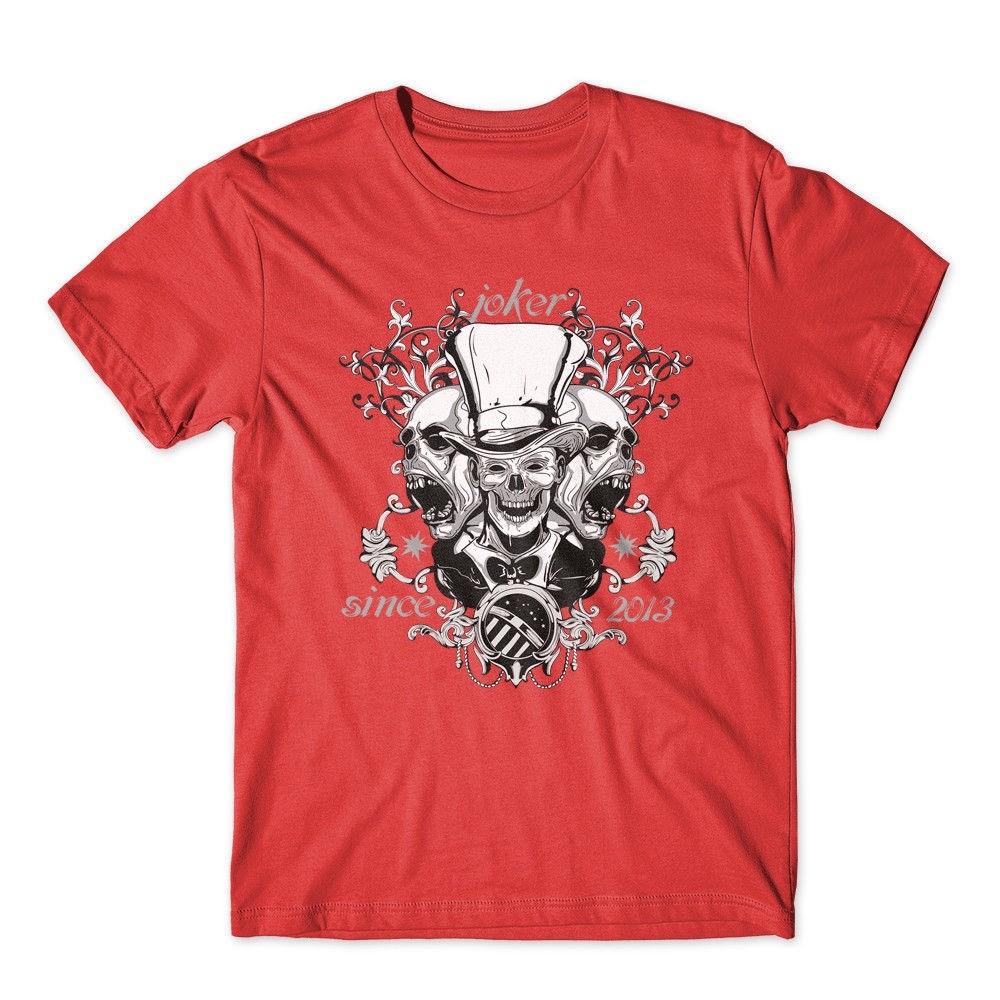 

Joker T-Shirt. Skull & Skeleton 100% Cotton Premium Tee New S разноцветный