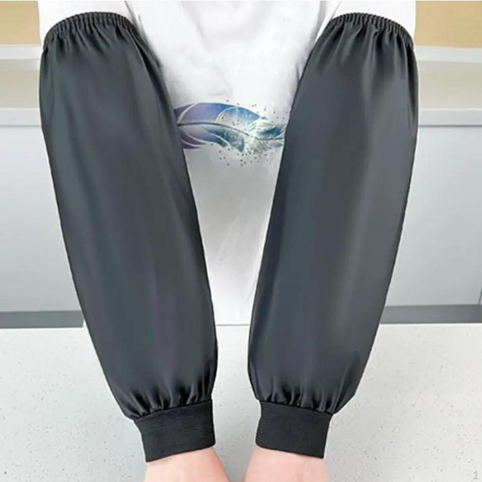 

Нарукавники для чищення з довгими рукавами Багатофункціональні кухонні захисні накладки для рук для риболовлі, які миються чорний