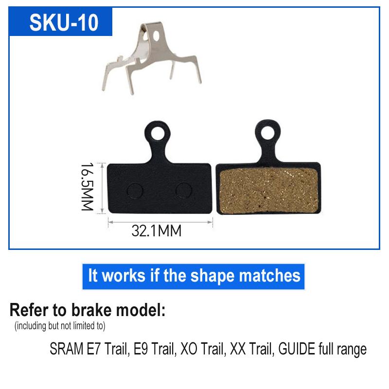 4 par Resin sykkel sykkel skive bremseklosser for SHIMANO SRAM AVID HAYES Magura Formula og scooter sykkel skive bremse