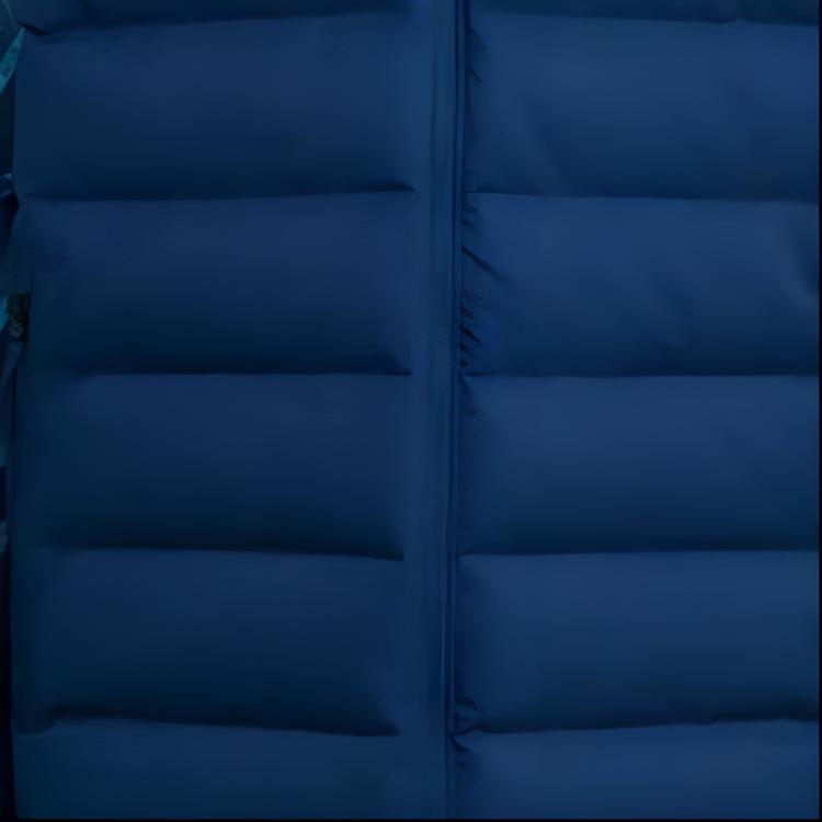 Adidas Geometric Pattern Print Color Block Long Sleeve Hooded Down Jacket Men Outerwear Blue GR4230