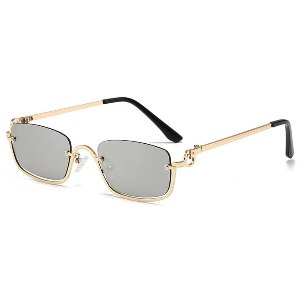 Small Sun Glasses Narrow Shades Eyewear Vintage Square Sunglasses  Unisex