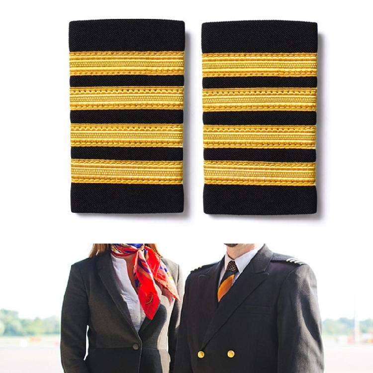 2pack Versatiles Embroidery Badge Unique Epaulet Decorative Clothing Epaulettes for Sewing Projects