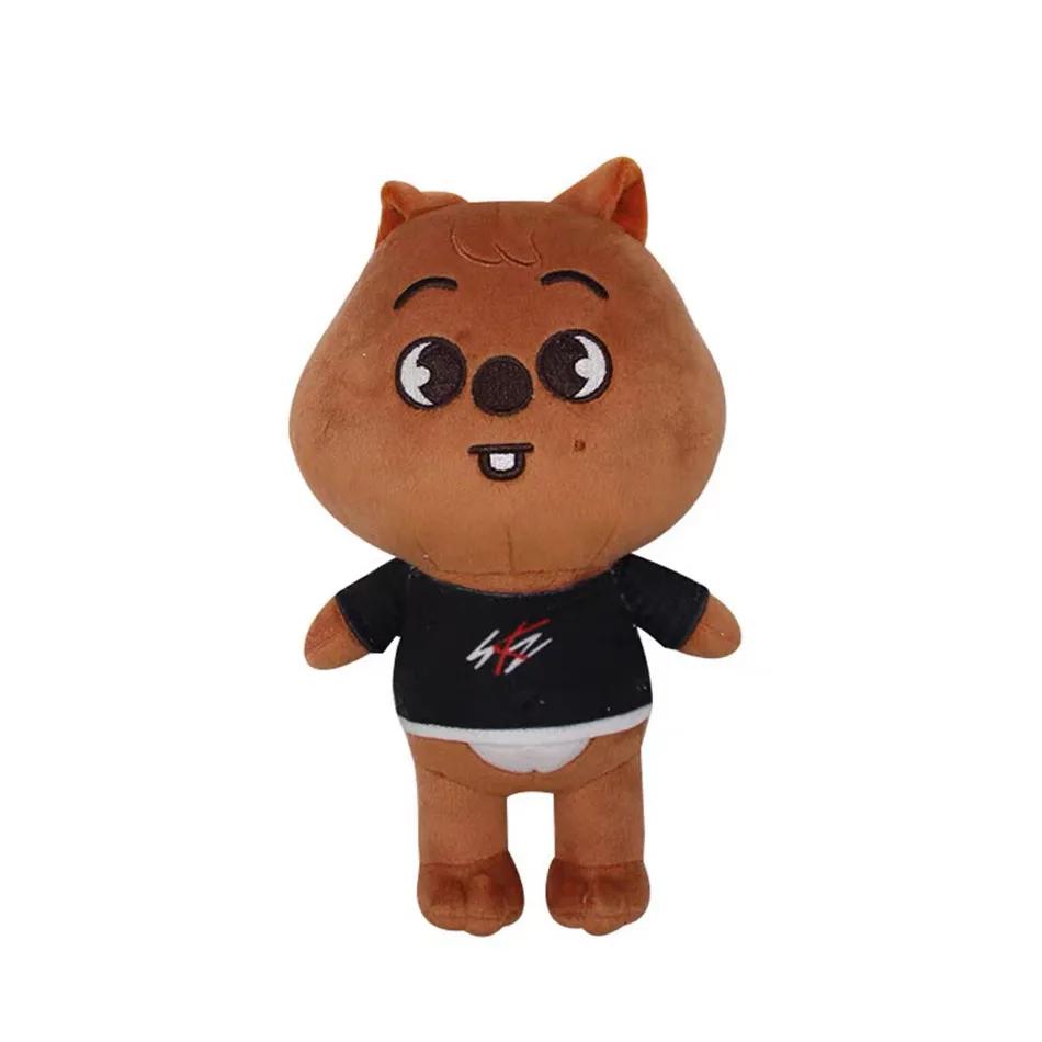 20cm Skzoo Plush Toys Stray Kids Cartoon Stuffed Animal Wolf Chan Plushies Doll Cute Companion Adults Fans Gift for Cuddly Fluffy Huggable Kawaii