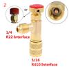 Air Conditioning Repair Liquid Safety Valve R410A R22 1/4" 5/16" Safety Adapter