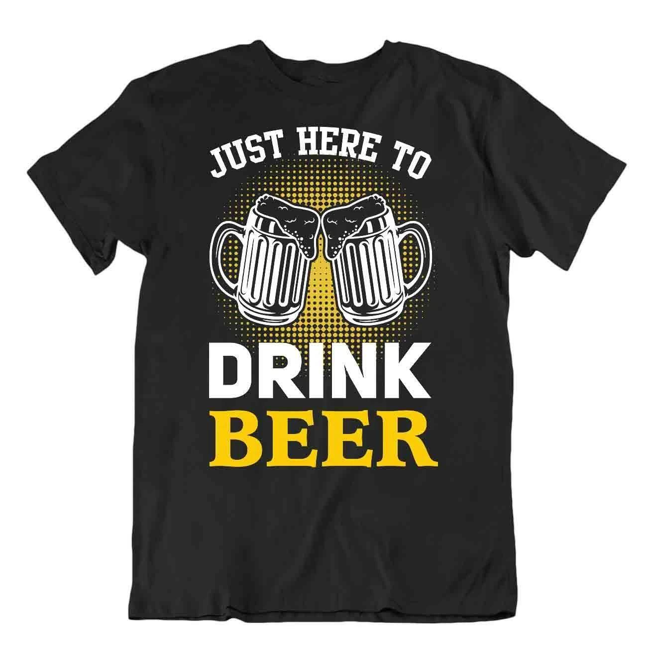 Drink Beer T-Shirt Novelty Gift Tee Oktoberfest Beer Shirt Drinking Joke Comic 4XL