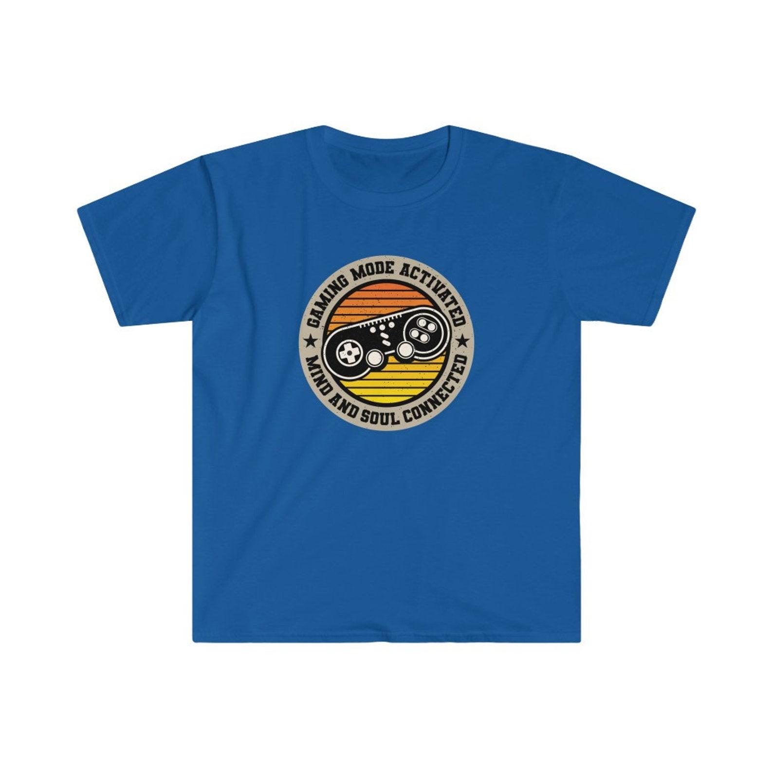 Gaming Shirt | Gaming Mode Activated Tshirt | Mind And Soul Activated | Gamer T shirt | Gift For Gamer | Video Gamer Tee S