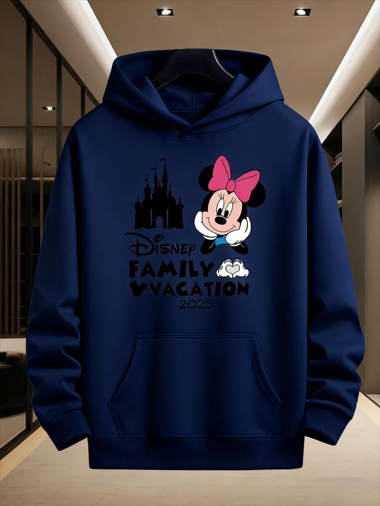 Disney Family Parent-child Outfits Mickey Mouse and Minnie Boys Girls Men Women Couples Autumn and Winter Multi-color Hoodies