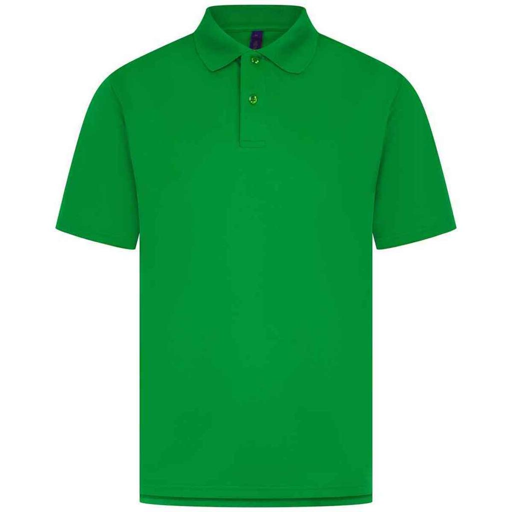 Henbury Mens CoolPlus Moisture Wicking Polo Shirt