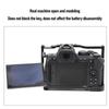 Full Camera Cage for Nikon Aluminum Video Camera Rig with Holes and Cold Shoe Camera Video Cage Built Into Quick 38mm Shoot Z50II, 1/4" 3/8" Mount,