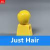 Non-Toxic 10Pcs Moc Bricks Male Hairs Side-Part 1011 4Cm Figure Body Wear Brown Black Compatible With Major Brand Building Blocks Toys
