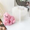 3D Cartoon Animal Dogs Bears Silicone Candle Mold Pet Teddy Puppy Mould Dog Scented Handmade Craft Resin Plaster Mould