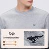 Septwolves Men's Casual Embroidered Pullover Sweatshirt