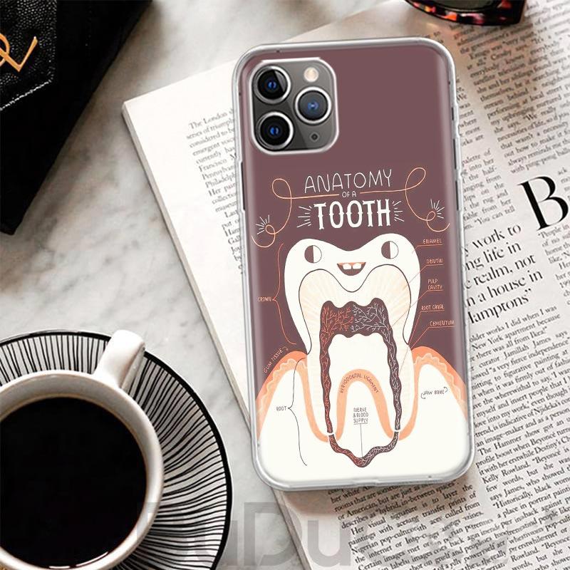 Wisdom Teeth Dentist Tooth Cover For iPhone 16 15 14 13 12 11 Pro Max Apple Phone Case X XS 7 Plus 8 + Art Customized Print Shel