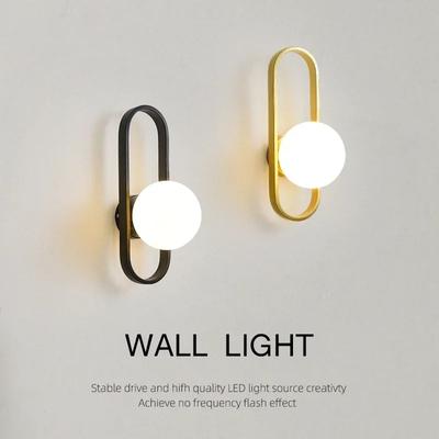 LED מנורת קיר ליוקרתי סלון חדר שינה מסדרון מעבר אור מלונות רקע בית דקורטיבי פמוט קיר 12W