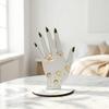 Handvorm Ringhouder, 2D Houten Sieraden Display Stand voor Ringen Ketting, Minimalistische Commode Decoratie, Decoratief Cadeau voor Vrouwen