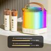 Karaoke Machine Mini Wireless Microphone and Speaker Set with 2 Microphone RGB Color Light Handheld