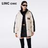 Jin Yujie Women's Winter Waterproof 90% Duck Down Mid-Length Puffer Jacket