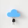 1PCS Creative Cloud Keychain Hook Magnetic Key Hanger Sticky Wall Hanging Strong Key Anti-lost Device