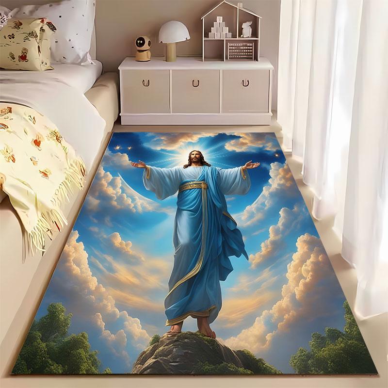 """Religiöses göttliches Figuren-Design" geeignet als rutschfeste Matte für das Wohnzimmer- oder Schlafzimmer-Sofa"""