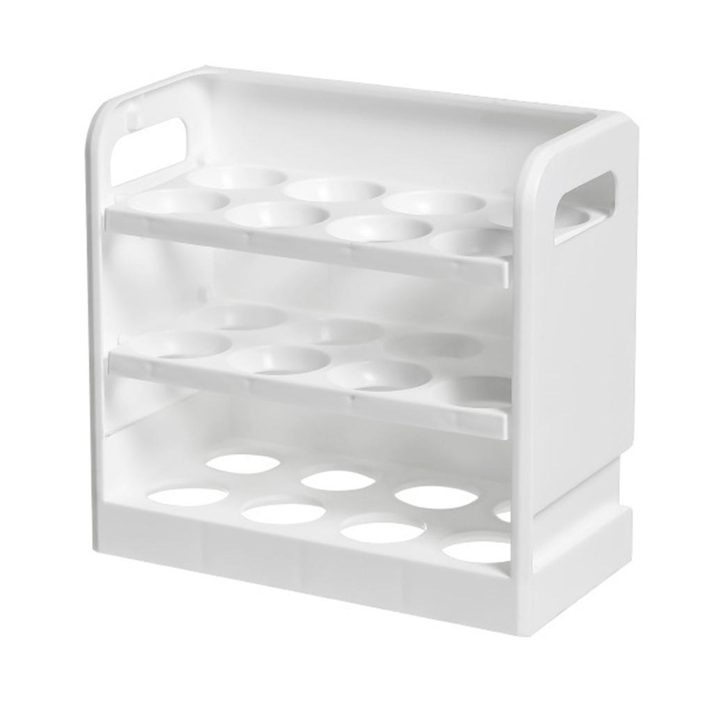 Stojan na vejce 3 patra Reverzibilní držák na vejce Úložný prostor na dveře lednice Kuchyňské vyklápěcí vejce