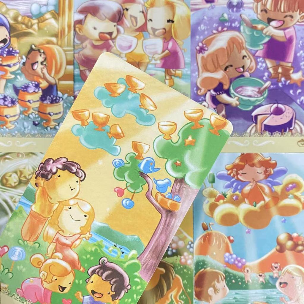 11.5*6.5cm Happy Tarot with Guidebook Laser Edition