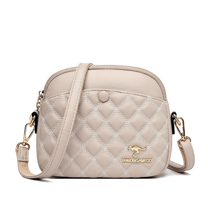 Round Small Bag Women's Fashionable Diamond-shaped Shoulder Bag Summer New Solid Color Women's Crossbody Bag Portable Wallet