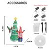 5.91FT Christmas Inflatable Toy Xmas Tree Gnome With LED Light Decoration for Yard Lawn Home Party Xmas Supplies Ornaments Gifts