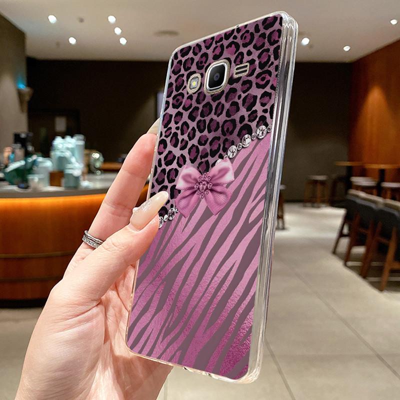 For Samsung Galaxy J2 Prime J2 Ace Grand Prime A5 2015 Case Flower Butterfly Phone Capa Soft Silicon Transparent TPU Jelly Cover