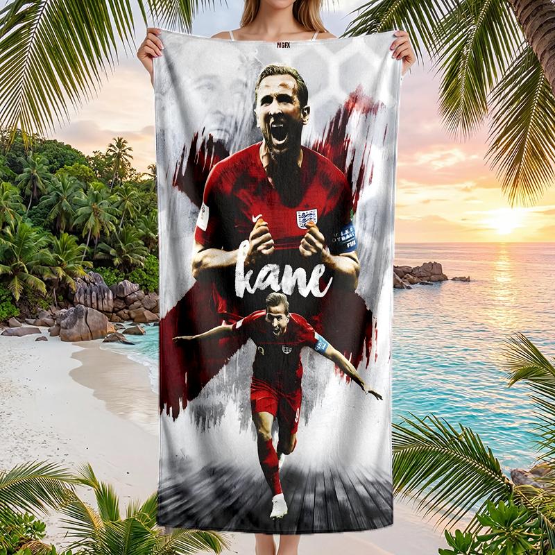 Harry Kane Fashion Beach Towel: Ideal for Summer Adventures Soft, Absorbent and Quick Drying Suitable for Swimming and Bathing
