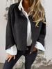 Lockerer Langarm-Kaschmir-Mantel Herbst Winter Jacke